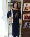 Navy Blue Straight Kurti 