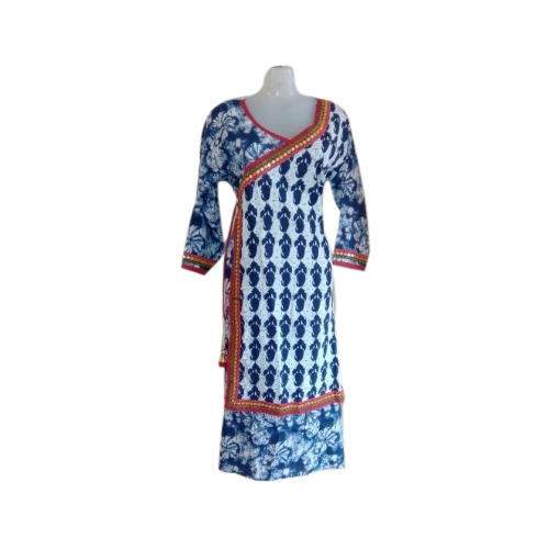 Floral Print Angarakha Style Kurti by New City Collection