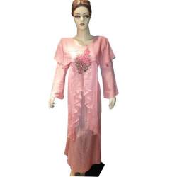 Designer Pink Muslin Kurti 