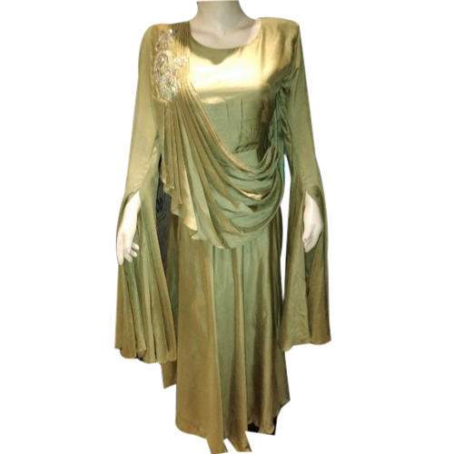 Stylish Evening Muslin silk gown by Prince Apparels