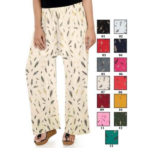 Ladies Printed Palazzo Pant  by Heena Creation