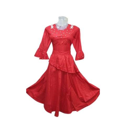Rayon Western One piece Dress