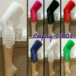 Ladies Designer Net Capri 