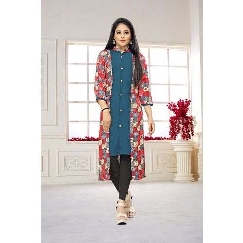 Exclusive Rayon Jacket Kurti  by Paniharee