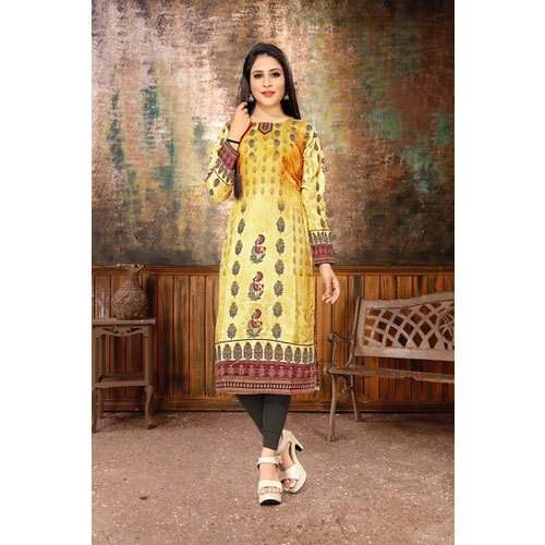 Full Sleeve Digital Printed Kurti  by Paniharee