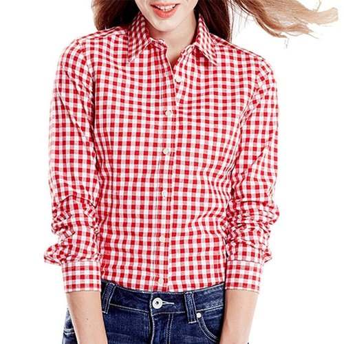 Ladies Casual Checks Shirt  by K.D. ENGINEERING