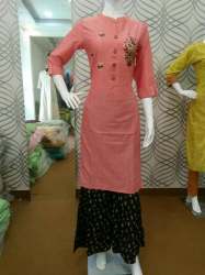 Party wear Kurti Sharara Suit 