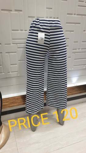 Casual wear Striped Design Rayon palazzo 