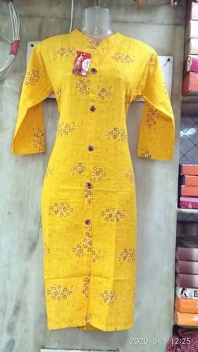 Daily wear Straight Cotton Kurti 