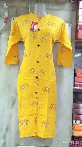 Daily wear Straight Cotton Kurti  by M/s Ice Enterprise