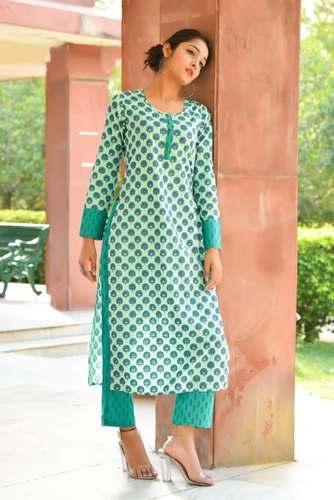 Designer Printed Cotton Palazzo Set  by Shiv Ali Creation