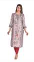 Ladies Straight muslin Printed Kurtis