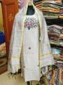 Functional Wear Chanderi Kurti With Dupatta Set  thumb 1