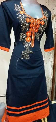 Designer Embroidered Work Kurti by Sanjar Creation