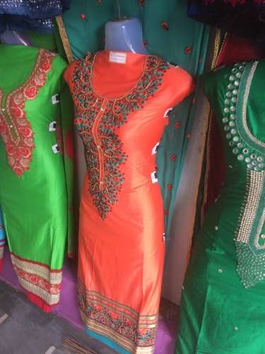 Party wear Unstitched work Dress Material 