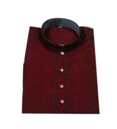 Mens Red color Kurta Pajama by Vinay Enterprise