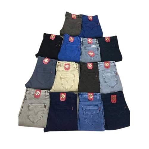 Strechable Gents Denim Knitted Jeans by Gurudev Traders