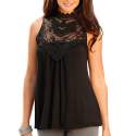 black-sleevless-net-neck-top