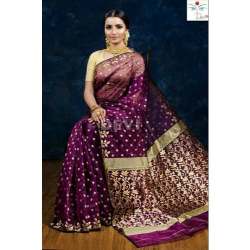 Designer Muslin Jamdani Silk Saree