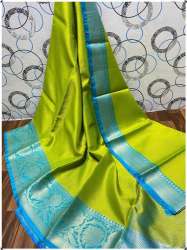 Fancy Banarasi Kora Muslin Saree