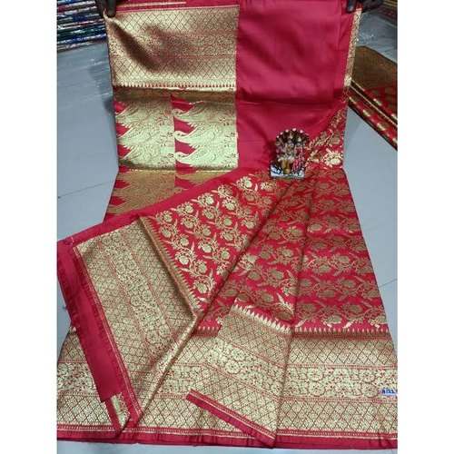 Fancy Katan Banarasi Silk Saree  by Magnus Trading