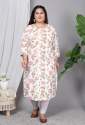 Cotton A Line Printed Kurti For Women thumb 3