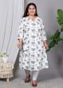 Cotton A Line Printed Kurti For Women thumb 6