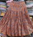 Fancy Jaipuri Printed Long Flared Skirts For Women