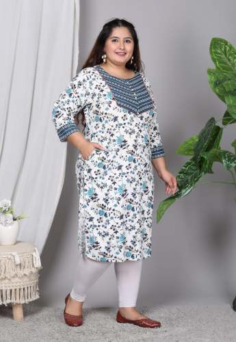 New Arrival Plus Size Rayon Kurti For Women by Lashkarina Fashion