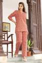 Trendy Cotton Printed Night Suit For Women thumb 3