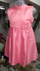 Stylish Plain Satin kids Frock