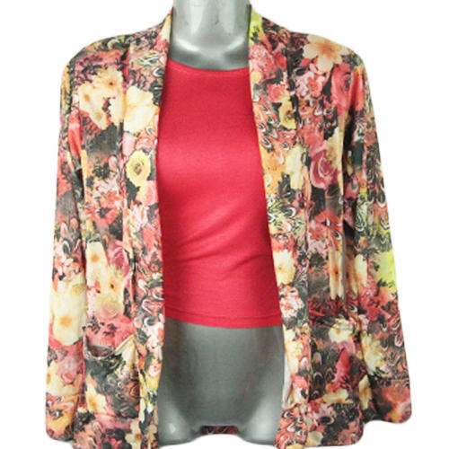 Designer Floral Printed Shrug by Deep Fashion