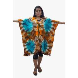 One Style Printed Rayon Shrug