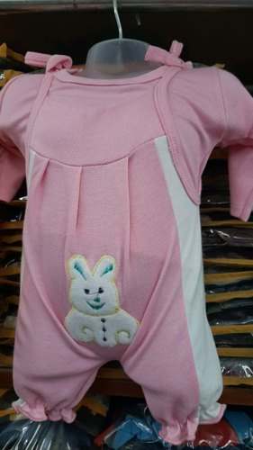 New Born Baby Pink Dress by New Ambika Traders