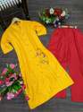 Beautiful Rayon Kurti with palazzo pant Set thumb 1