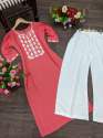 Beautiful Rayon Kurti with palazzo pant Set thumb 7