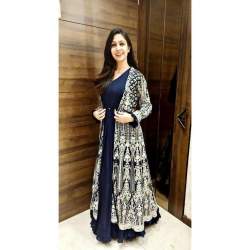 Ethnic wear Embroidered Gown With Koti 