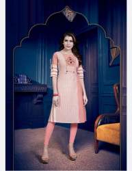 fancy cotton strip Line Kurti 