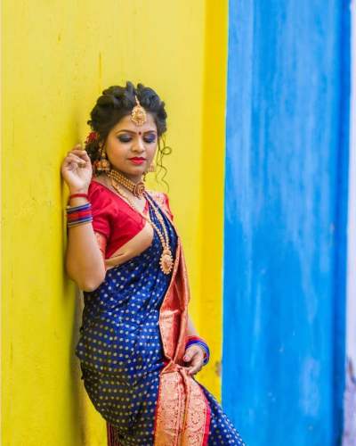 Party wear Soft Lichi Silk Saree