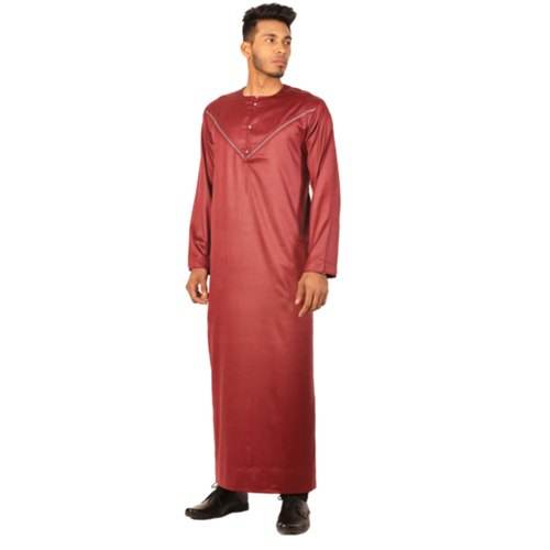 Omani Maroon Arabic Thobe