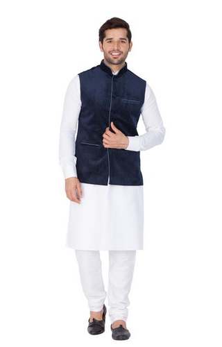 Mens Kurta pajama Set with Modi Jakcet  by Vastramay