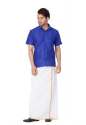 mens-plain-silk-shirt-with-plain-lungi