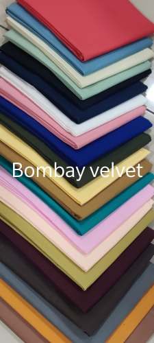 Plain Bombay Velvet Shirting fabric  by Kauvery Fab Tex