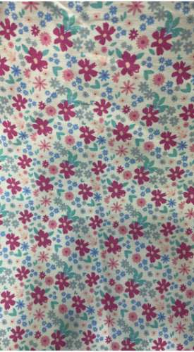 multi color printed shirting fabric