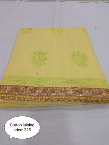 Butta Embroidered Work Cotton Unstitch 