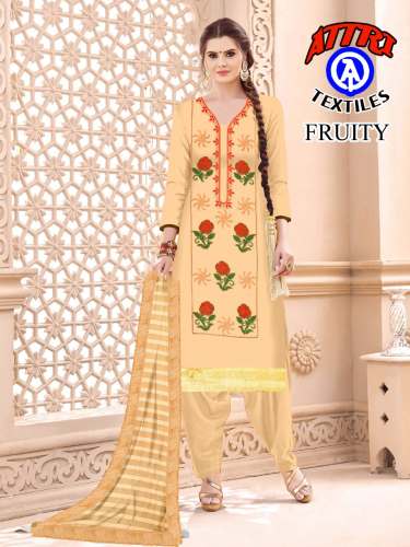 Ladies Cotton Indo Dress Material 