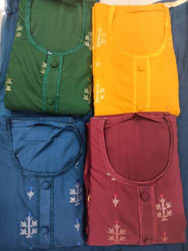 Light  Embroidered Cotton Unstitch Suit