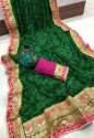 Fancy Gota Patti Bandhej Darbari Saree  thumb 1