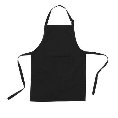 Black plain apron