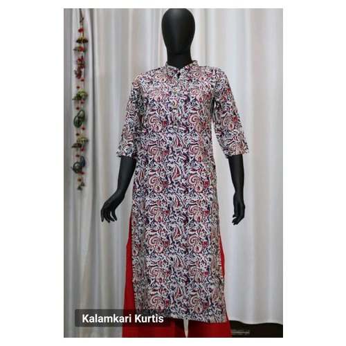 Casual Wear Straight Kalamkari Kurti 